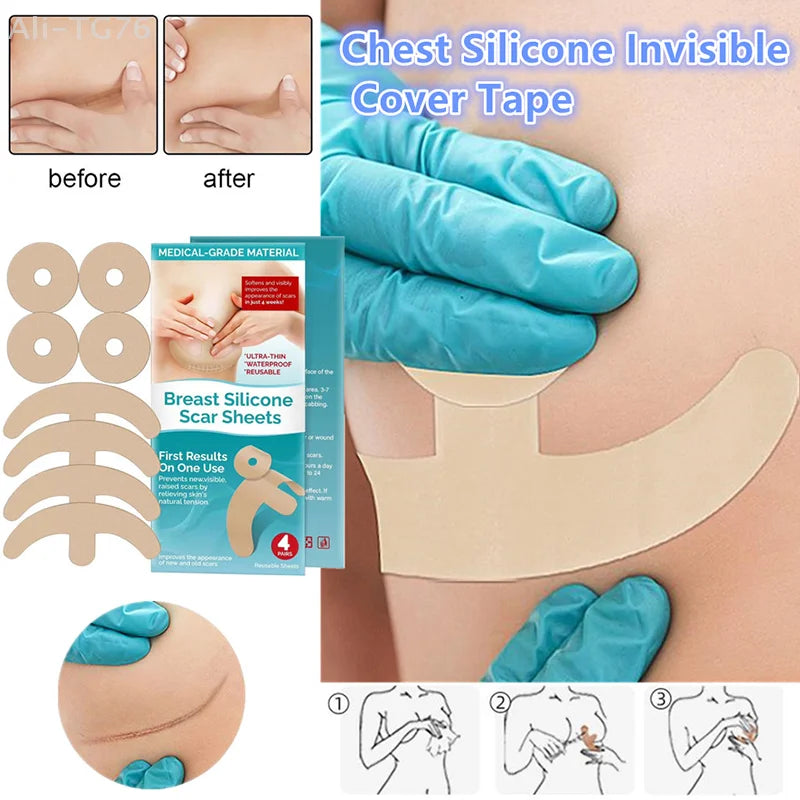 Reusable Silicone Chest Patches – Invisible Concealer Cover Stickers