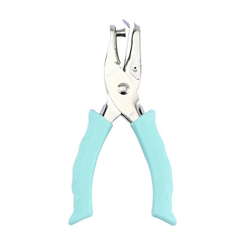 Bview Art Round Single Hole Handheld Punch Macaron Soft-touch Grip