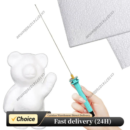 25-5cm Foam Cutter Pen Hot Wire Cutter Pen US/EU/UK Plug Heat Cutting Engraving Pen Fast Heating for Styrofoam Foam Cutting Peaceful Pleasures Health and Wellness