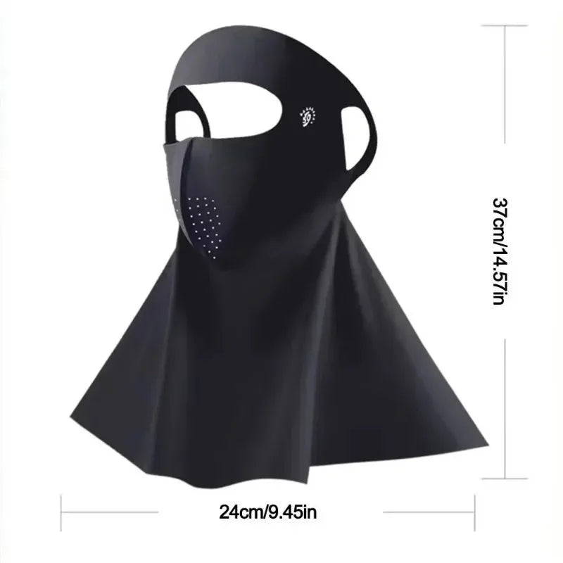 UPF50+ Ice Silk Sun Protection Face Mask & Neck Scarf