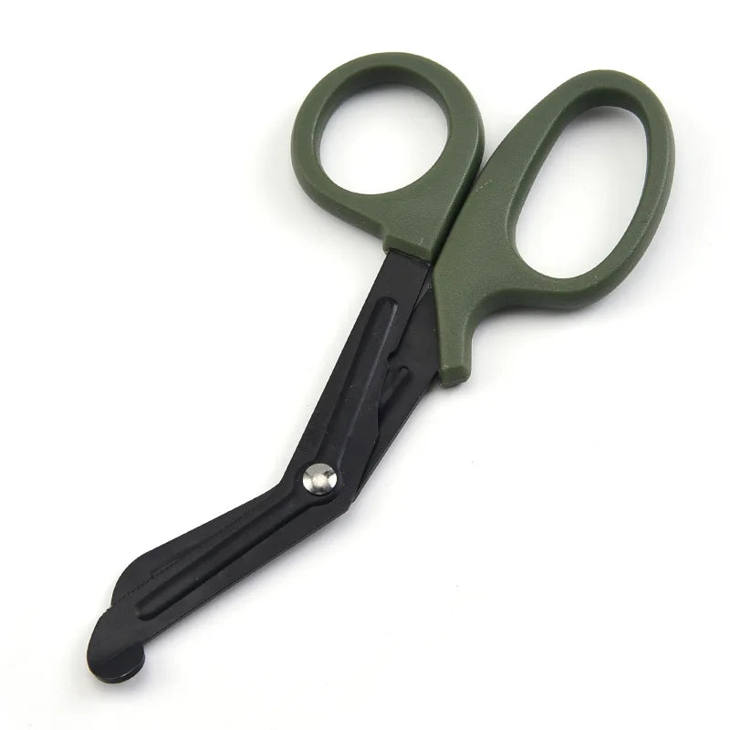 Survive Paramedic Medical Rescue Scissor Trauma Gauze IFAK Emergency First Aid Shear Outdoor Nurse Medical Sissors Peaceful Pleasures Health and Wellness green