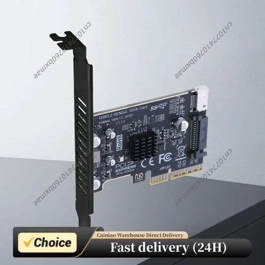 PCIE To Type-E Expansion Card ASM3242 Chip Front Panel Adapter Expansion Card Riser Converter for Desktop PC Front Panel TYPE C Peaceful Pleasures Health and Wellness