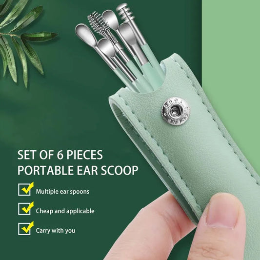 6-Piece Stainless Steel Ear Wax Removal Kit – Baby & Adult Ear Care Kit Peaceful Pleasures Health and Wellness