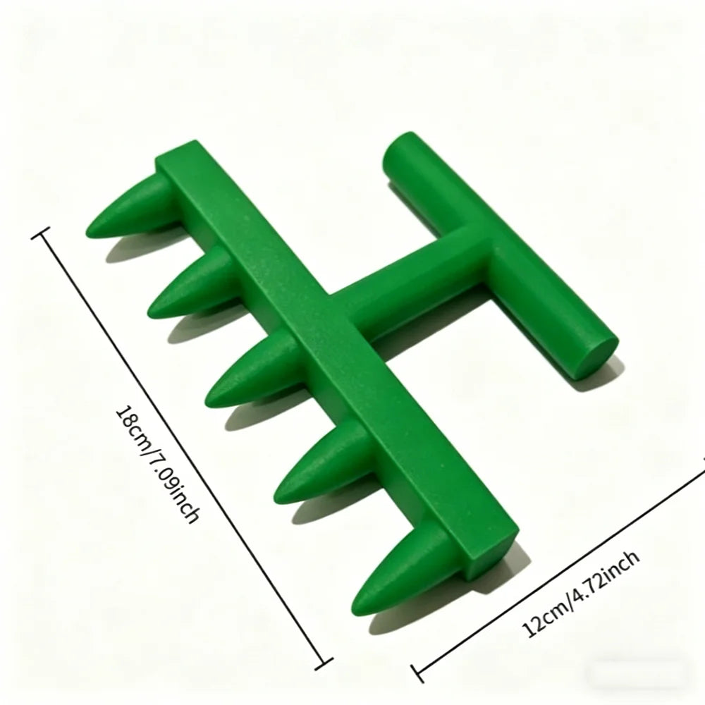 5-Hole Garden Seed Dibber Planter | Manual Seeding Puncher Tool