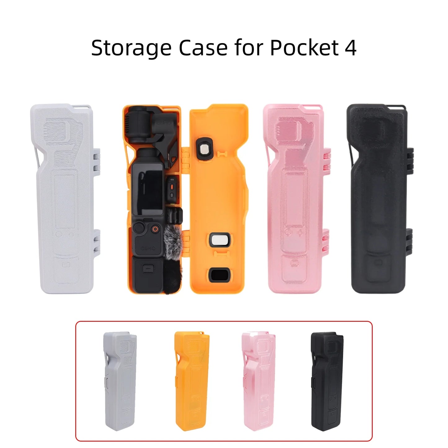 Flip-Top Design Dedicated Storage And Protective Case For DJI Pocket 4 Large-Capacity Portable Shock- And Scratch-Resistant Peaceful Pleasures Health and Wellness