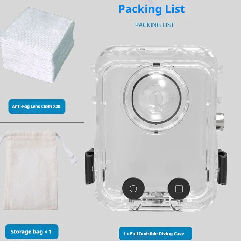 DJI Osmo 360 Waterproof Dive Case – 40M Invisible Housing