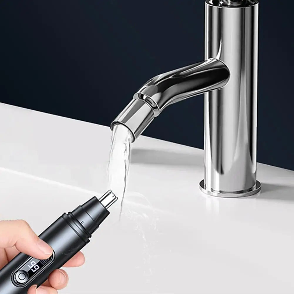 Electric Nose Hair Trimmer Clipper Nose Ear Hair Eyebrow Pocket Size Waterproof Removal Men Rechargeable Painless Clipper Peaceful Pleasures Health and Wellness