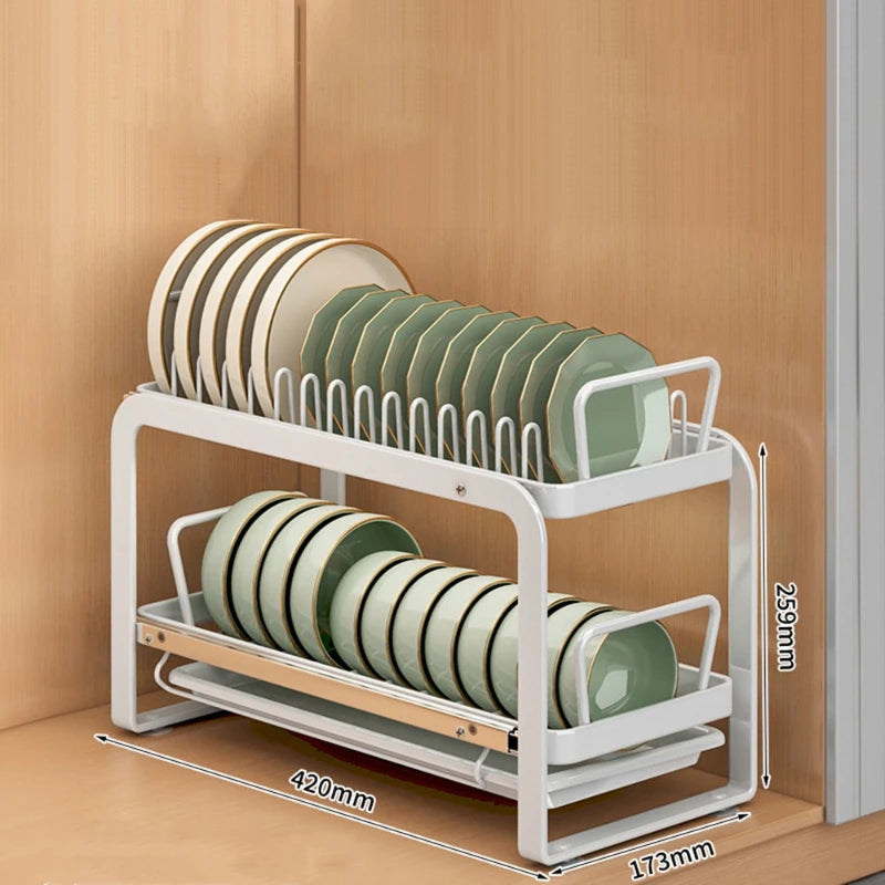 Carbon Steel Dish Drainer Rack | Kitchen Countertop Organizer