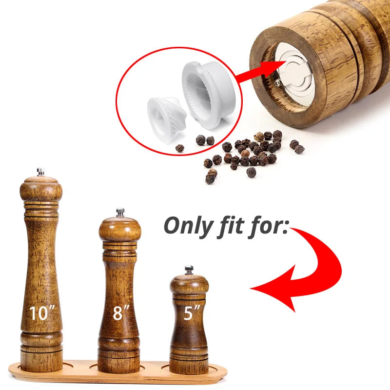 Conical Ceramic Burr, Ceramic Grinder for Wood Salt and Pepper Mill, Pepper Mill Replacement Parts Peaceful Pleasures Health and Wellness