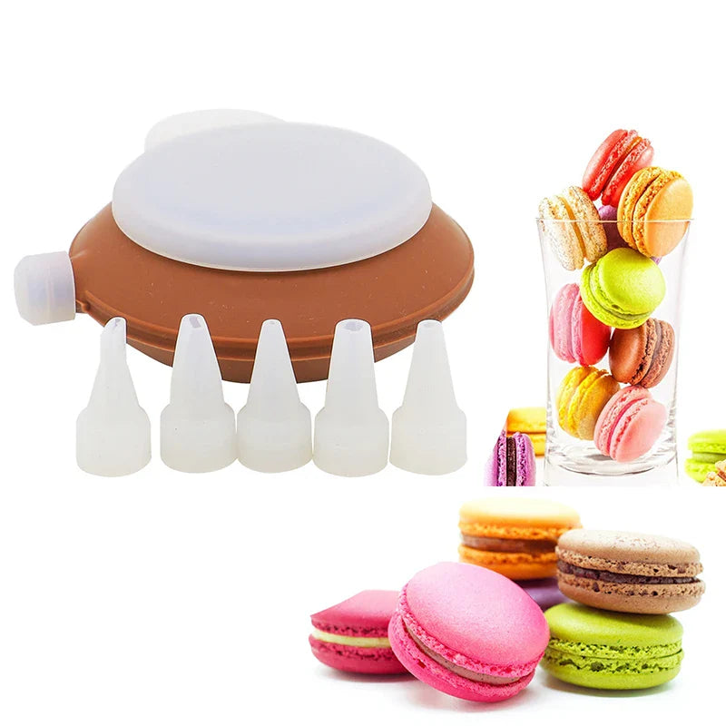 Silicone Piping Tool & Chocolate Extruder – 5 Nozzles