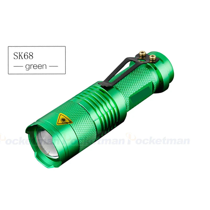 POCKETMAN Zoomable LED Flashlight 2000LM | 3 Modes, Waterproof
