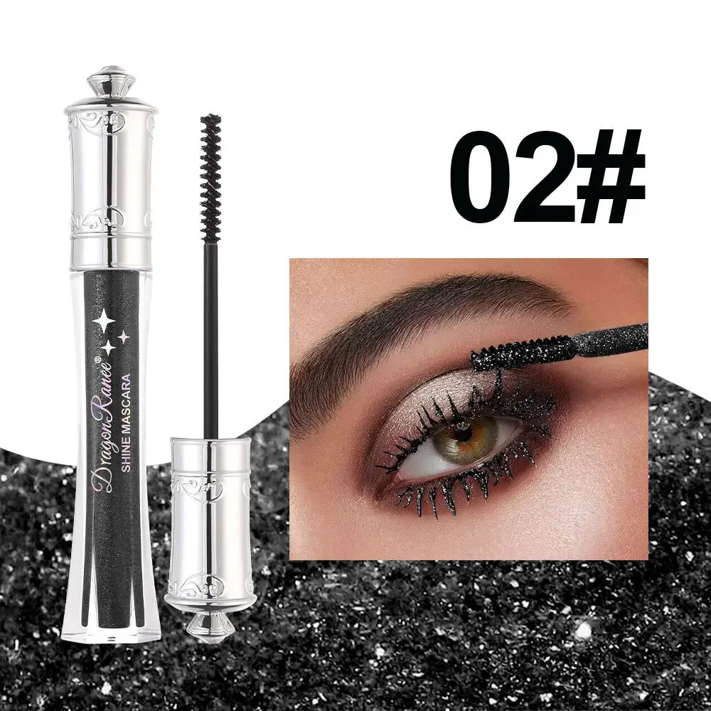 9 Color Glitter Diamond Mascara – Waterproof & Lengthening