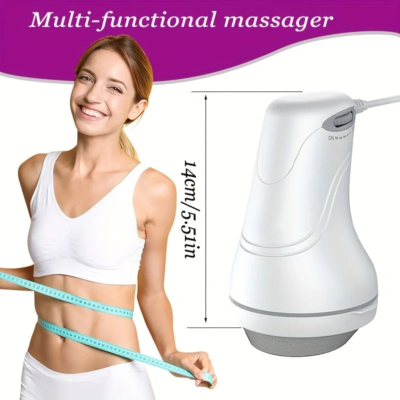 Full-Body Fitness Relaxation Massager, Multifunctional Electric Body Massager, Sports Fitness Equipment, Multifunctional Handheld Massager, Suitable for Arms/Belly/Thighs, Comes with 8 Interchangeable Massage Heads, the Best Peaceful Pleasures Health and Wellness