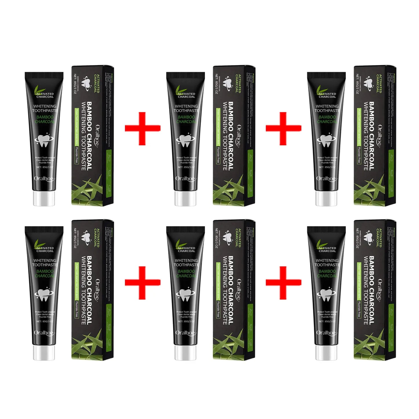 Oralhoe Bamboo Charcoal Whitening Toothpaste – Remove Stains