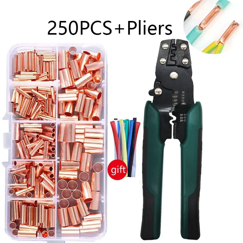 Tongliao Mini Crimping Pliers – Wire Stripper, Cutter & Terminal Kit