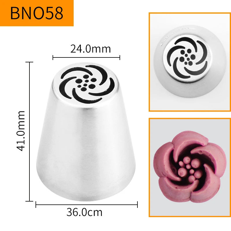 Russian Piping Nozzle Tips – Cake & Cupcake Decorating Set Cake Decorating Tips Peaceful Pleasures Health and Wellness style 13