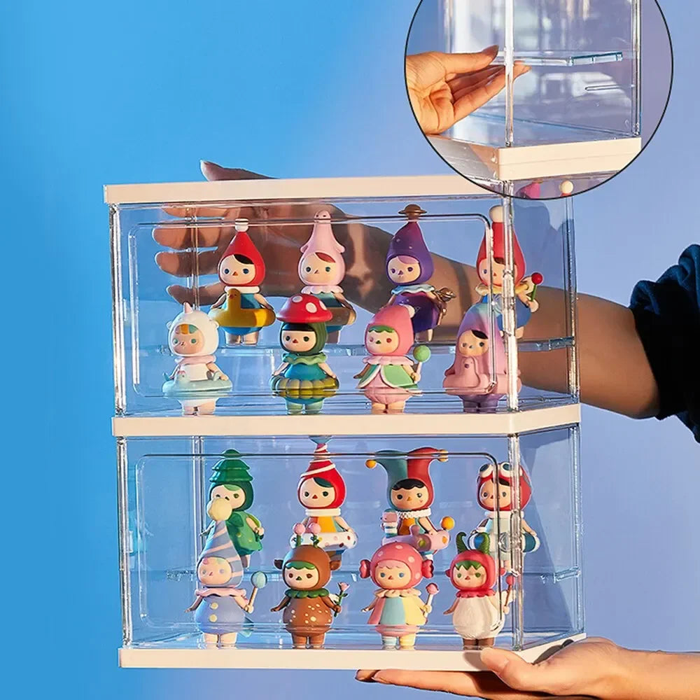 Transparent Display Box – Acrylic Doll & Blind Box Storage Rack