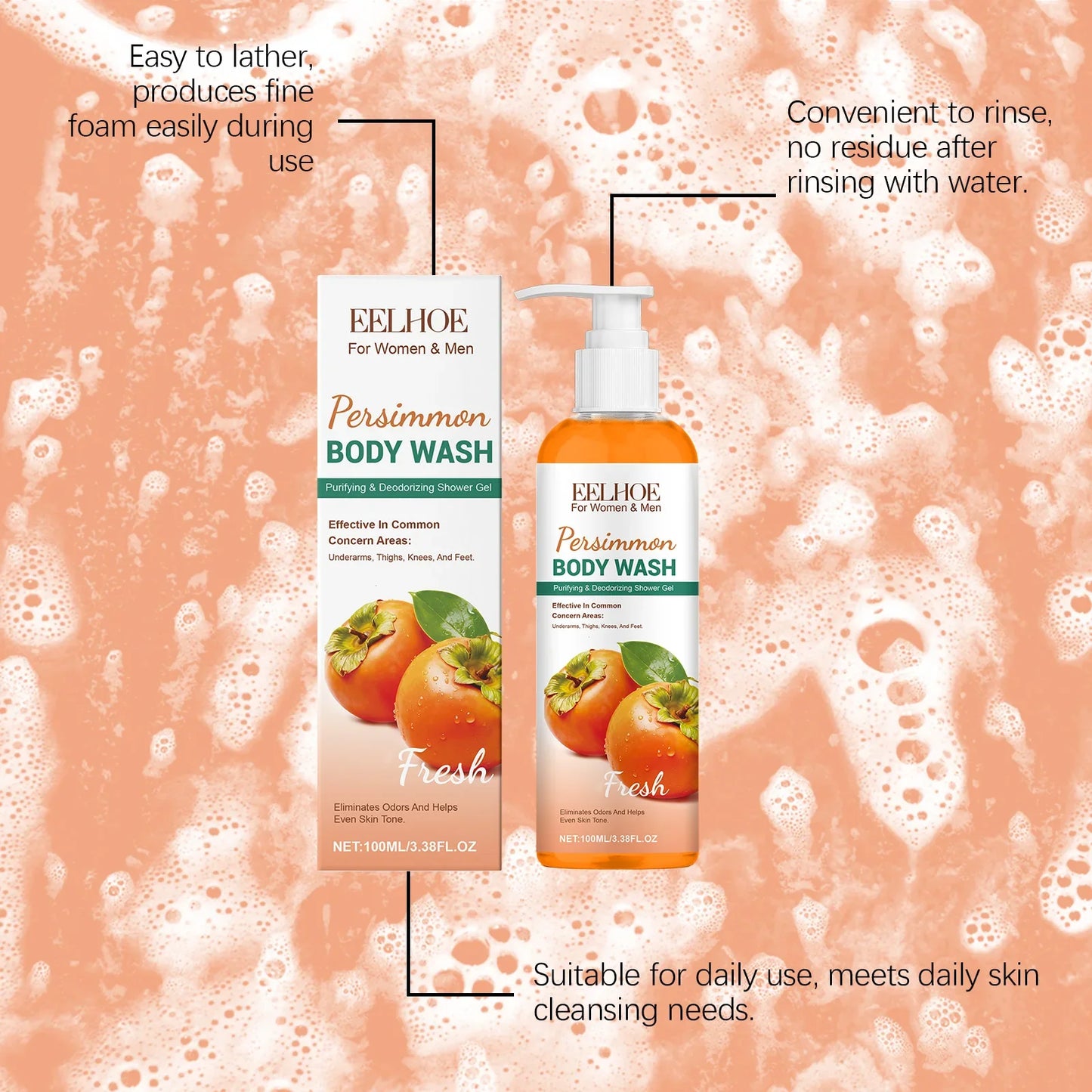 Persimmon Fresh Shower Gel – Refreshing Daily Body Wash