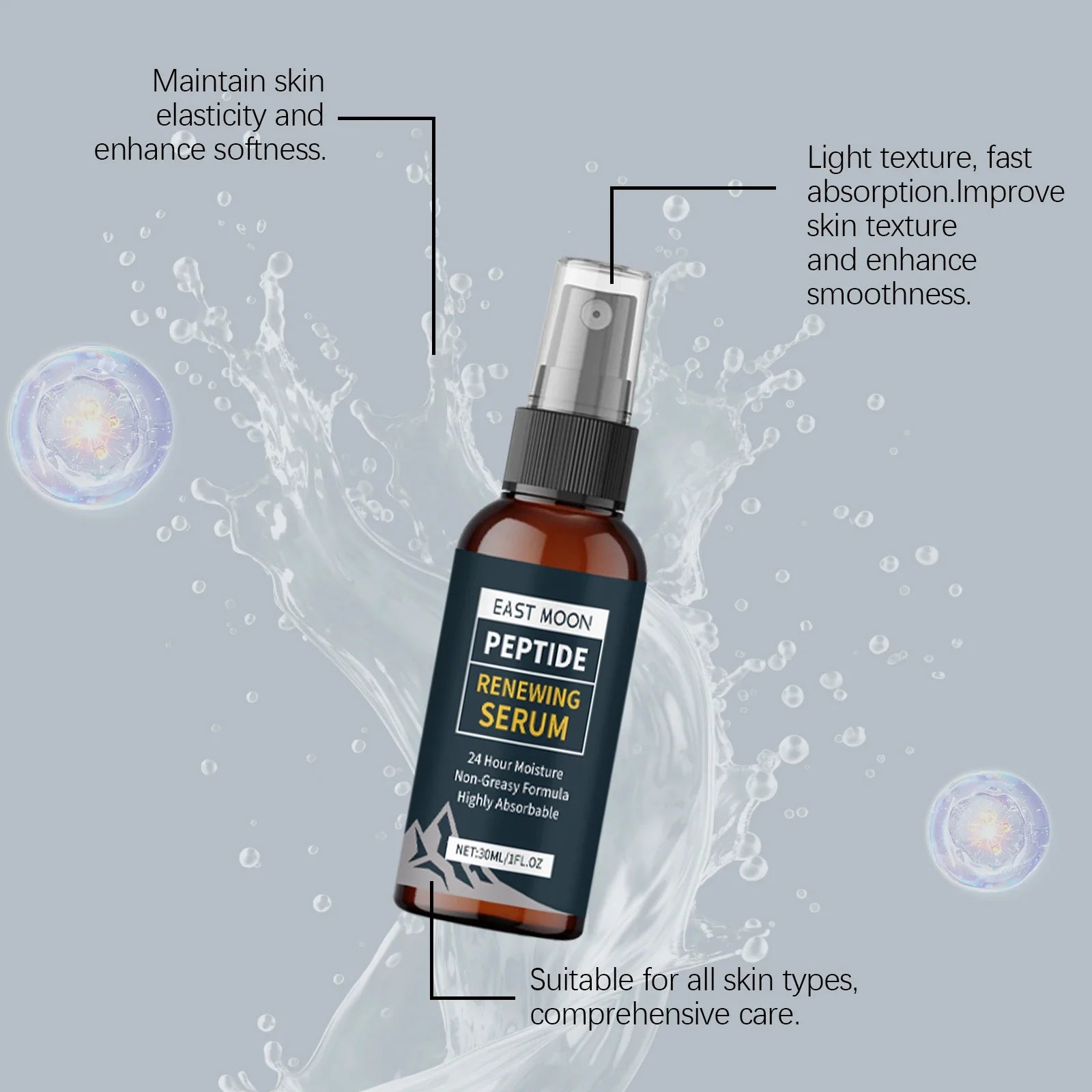 Men's Anti-Aging Face Serum Spray – Hydrating & Firming Men's Face Serum Oasis Select