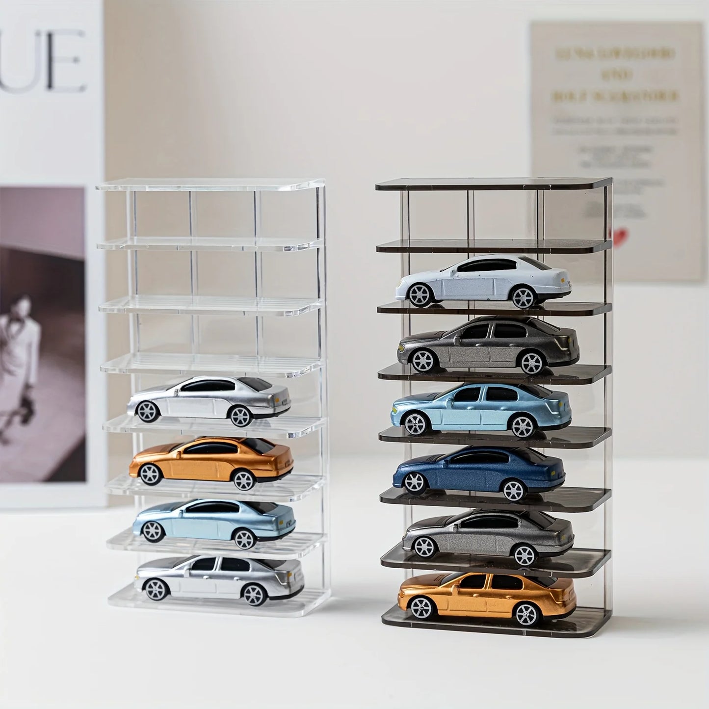 Acrylic Toy Car Display Case | Wall Mounted Diecast Shelf