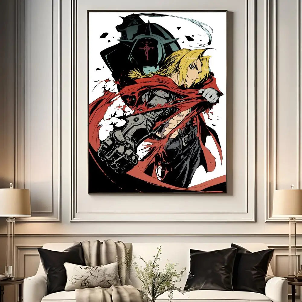 Fullmetal Alchemist Anime Poster – A4 HD Wall Art Print