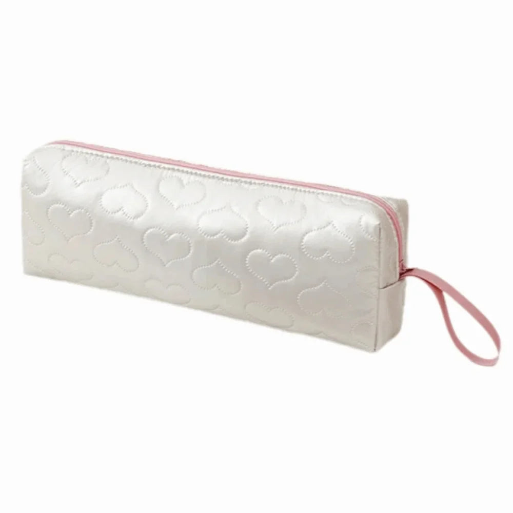 Heart-Shaped Hair Dryer & Curler Storage Bag | PU Leather