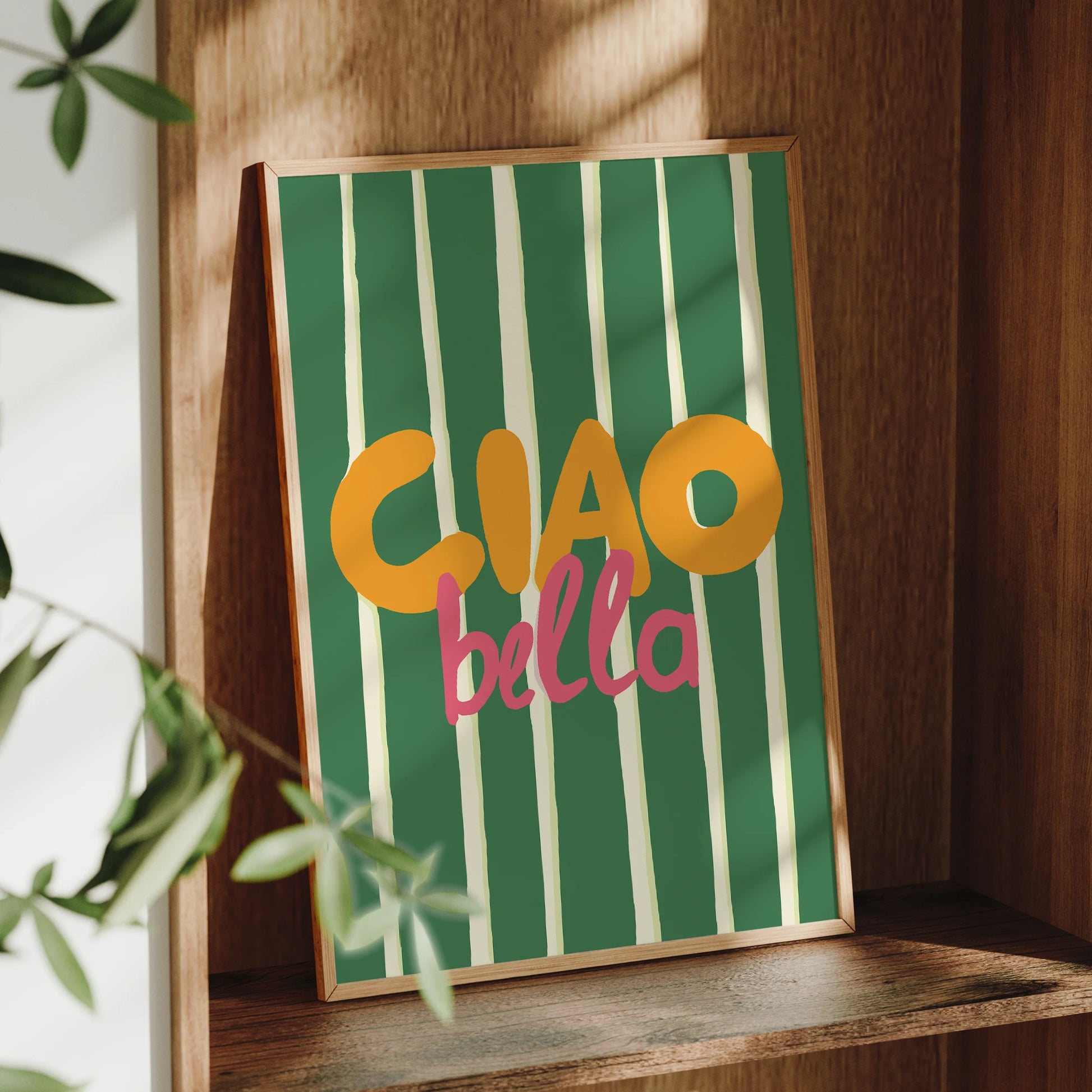 1pc Ciao Bella Vintage Italian-Inspired Wall Art Print Canvas Poster For Kitchen Bed Living Bath Dorm, Indoor Decoration Peaceful Pleasures Health and Wellness