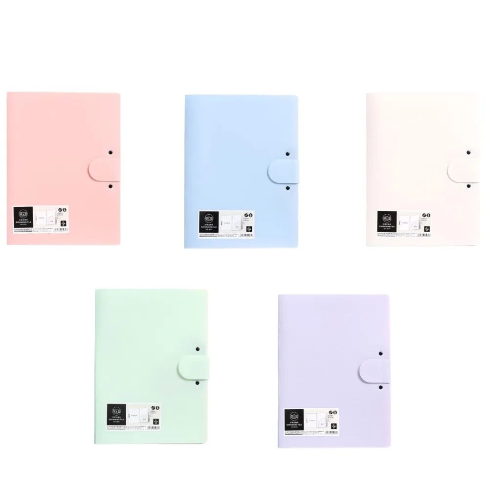 8 Pockets Expanding File Folder A4 Multi-layer File Organizer Portable Waterproof Document Storage Bag Contract Invoices Peaceful Pleasures Health and Wellness