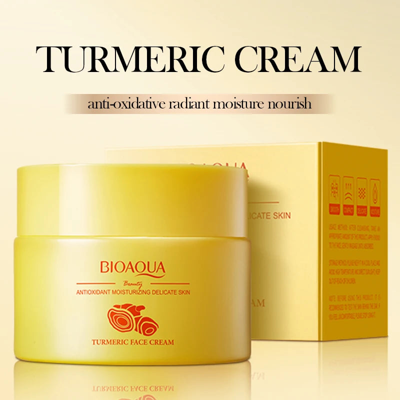 BIOAQUA Turmeric Skin Care Set – Face Cream & Eye Cream