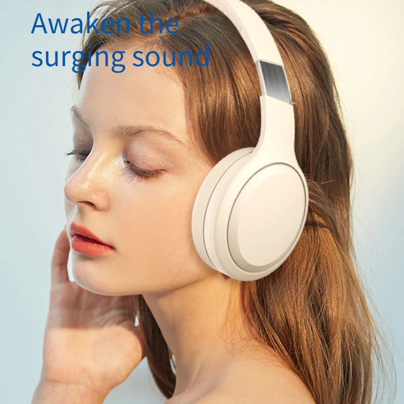 Bluetooth 5.3 Headphones 3.5mm Wired Headsets Over Ear Gaming Earphones Foldable Wireless Earphones with Mic TF/AUX Music Play Peaceful Pleasures Health and Wellness