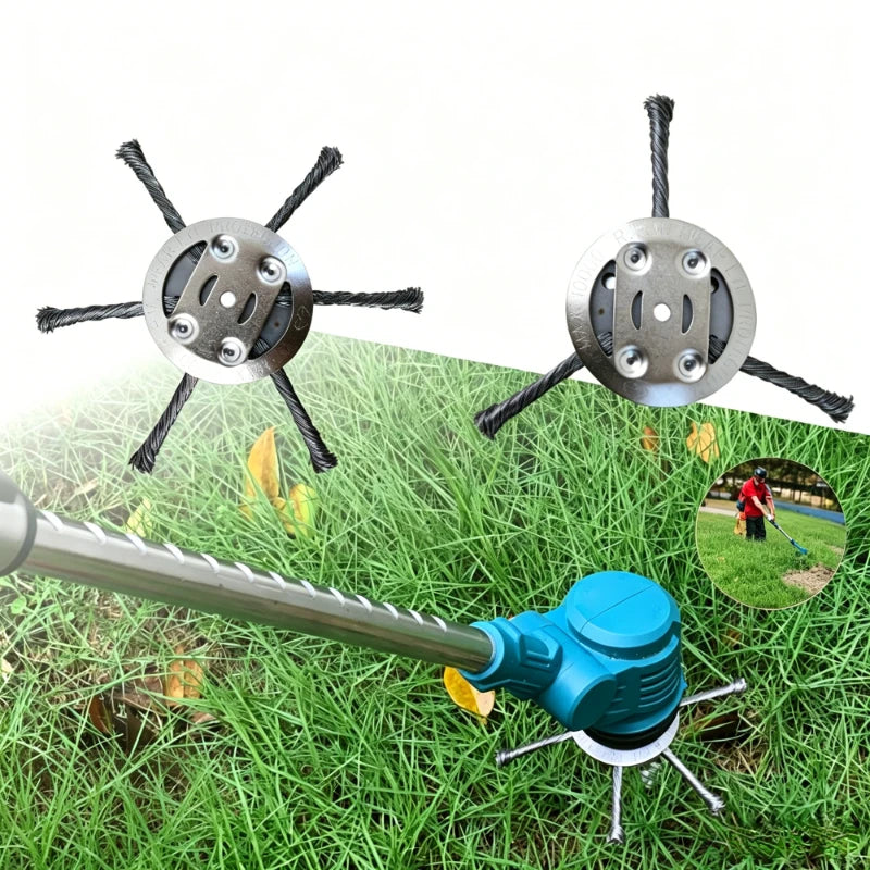 Weed Brush Head Steel Wire Wheel Grass Trimmer Head Removal Moss Rust Lawn Mower Grass Brush Disc Weed Brush Trimmer Heads Peaceful Pleasures Health and Wellness