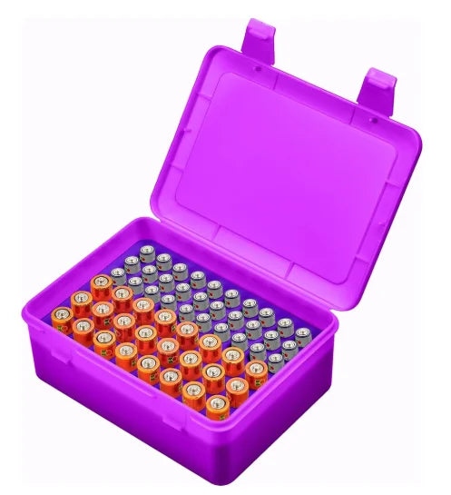 Battery Organizer Box – 54 AA & AAA Battery Storage Case