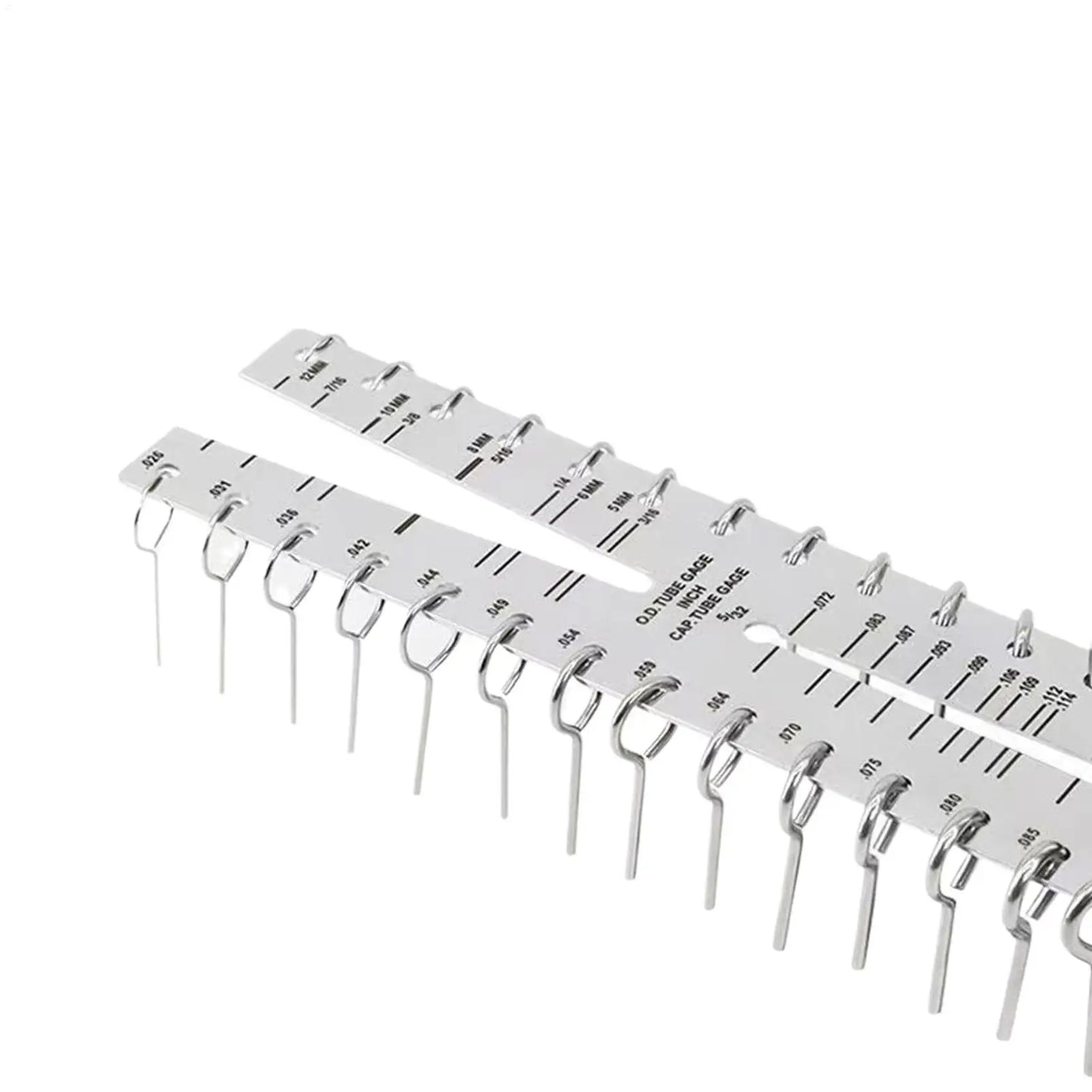 Dual Marked Capillary Tube Gauge Metric & Imperial Stainless Steel Tool for HVAC, Hydraulic Pneumatic Systems & Process Control Peaceful Pleasures Health and Wellness