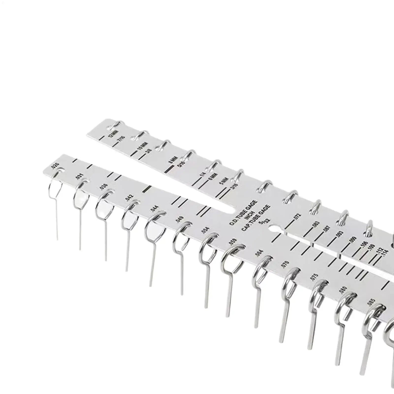 Dual Marked Capillary Tube Gauge Metric & Imperial Stainless Steel Tool for HVAC, Hydraulic Pneumatic Systems & Process Control Peaceful Pleasures Health and Wellness