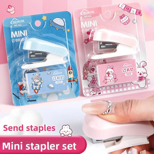 Cartoon Mini Stapler – Portable Cute Stapler for School & Office Mini Stapler Peaceful Pleasures Health and Wellness