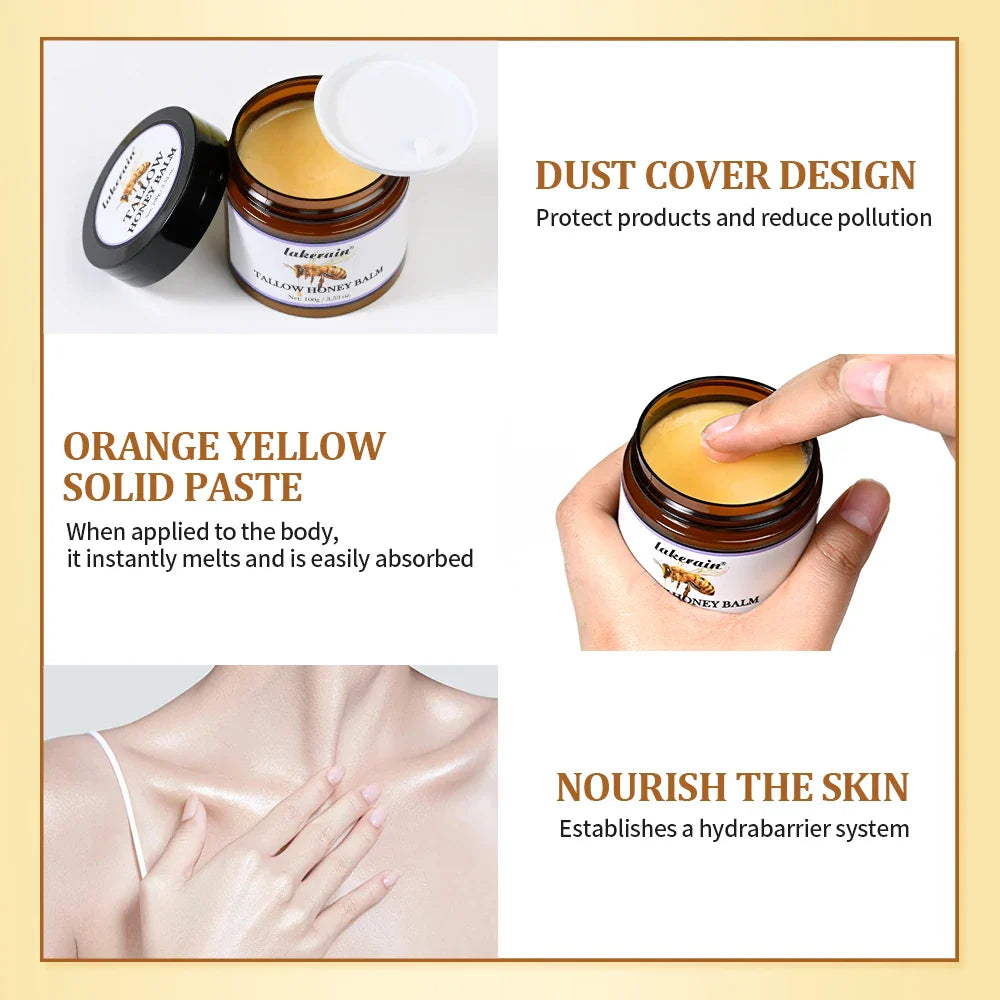 Tallow Honey Balm – Nourishing Face & Body Moisturizer 100g
