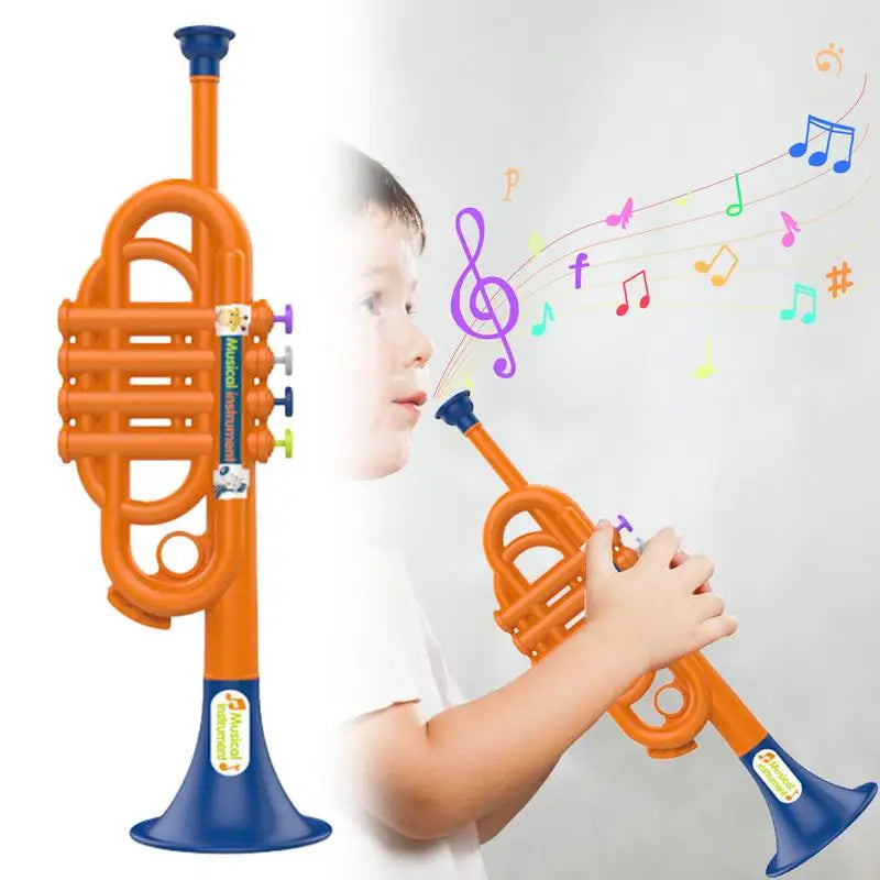 Toddler Trumpet Musical Toys For Kids Novelty Creative Children's Horn Toys For Birthday Events Music Class Graduation Party Peaceful Pleasures Health and Wellness