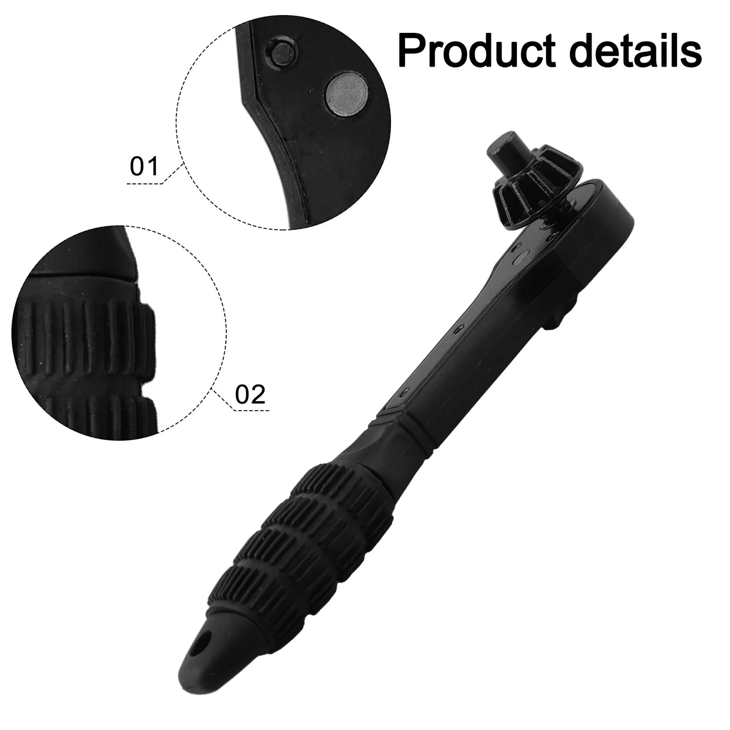 Interchangeable Drill Chuck Key Wrench Ratchet Spanner Press Clamping