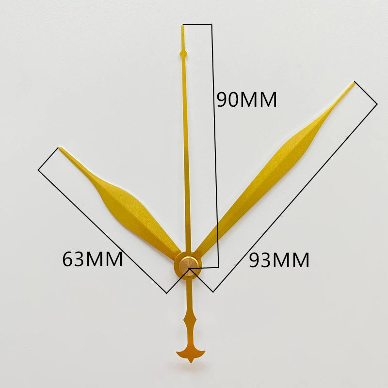 Silent Mute DIY Wall Clock Movement with Hands – Quartz Mechanism Repair Kit