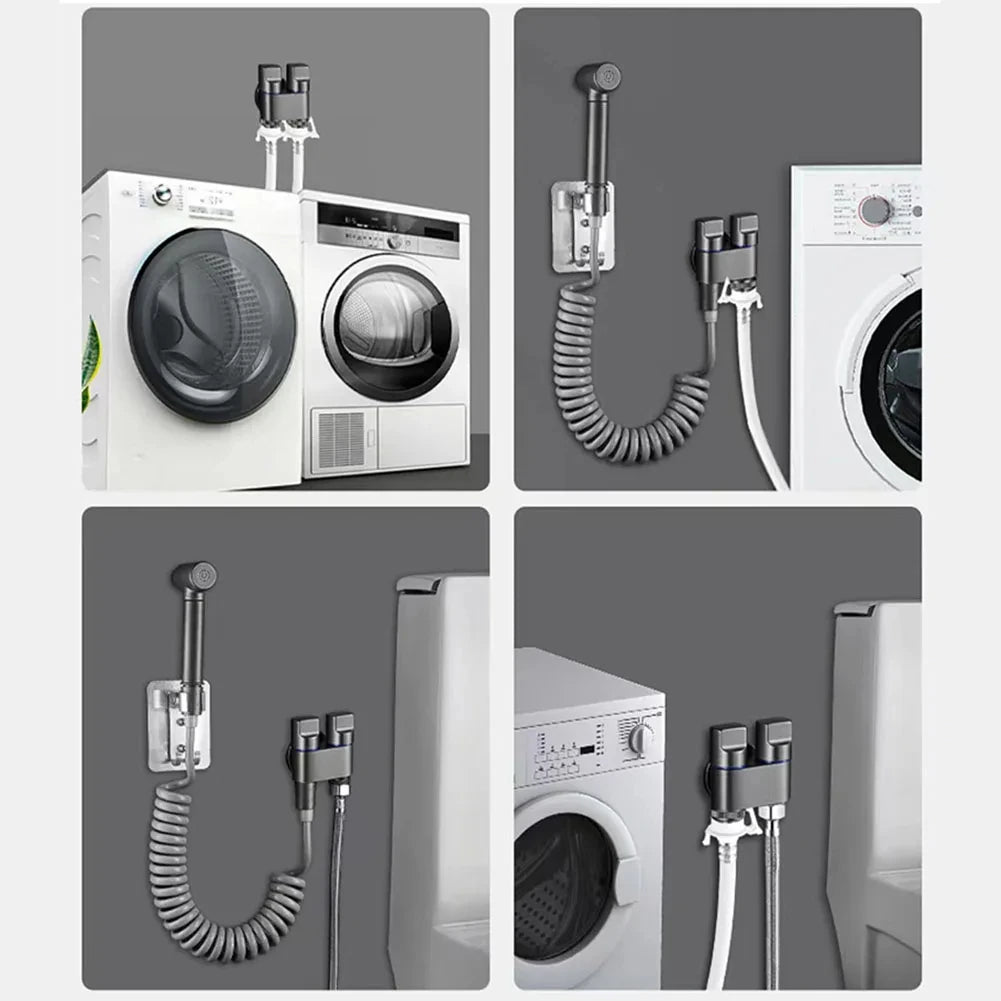 Dual Control Triangle Valve Faucet – Washing Machine & Toilet