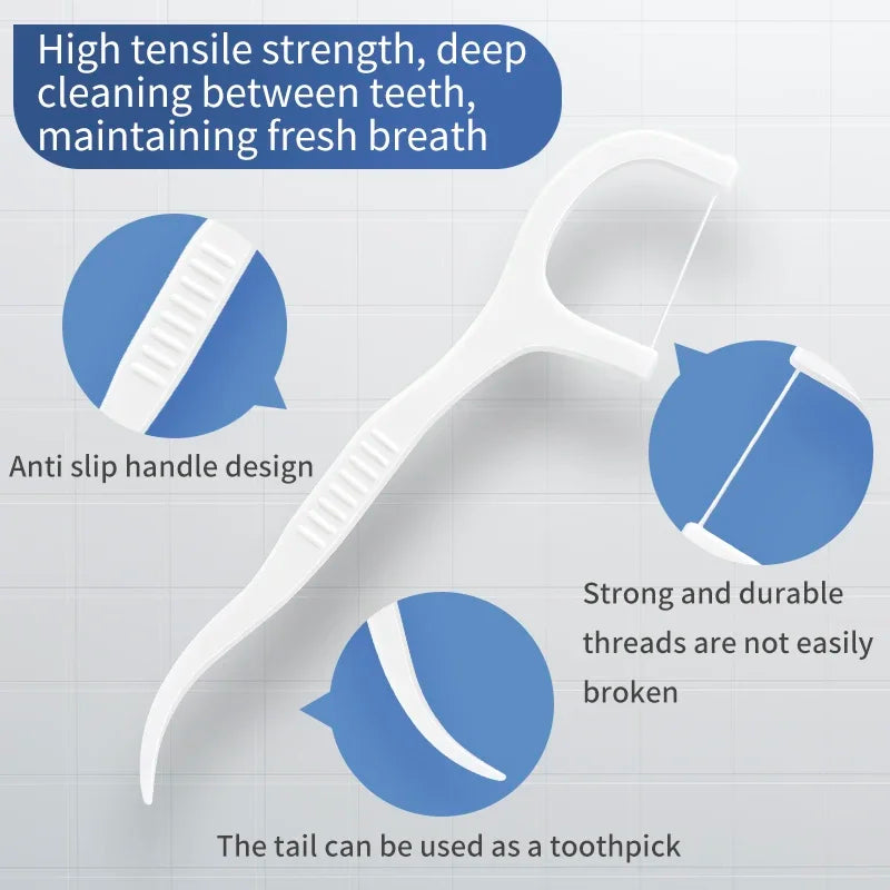 600/300/150pcs Ultra-Fine Toothpicks, Home Set, Portable and Disposable Care Floss- Deep Cleaning for Oral Care Peaceful Pleasures Health and Wellness