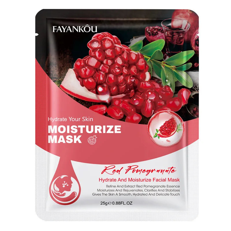 10-Pack Fruit Facial Sheet Masks – Hydrating & Brightening