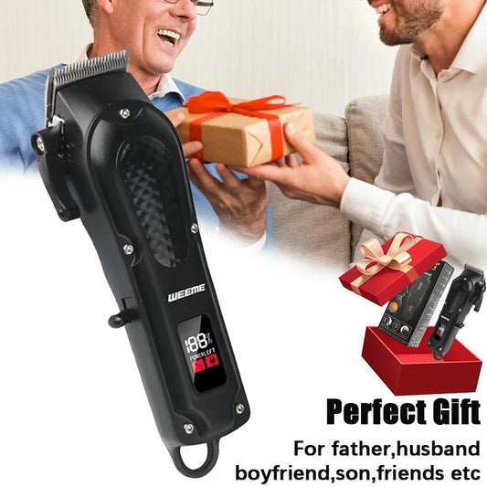 WEEME 806 Electric Hair Clipper UBS Rechargeable Cordless Beard Trimmer Men Powerful Electric Hair Clipper Trimming Tool Peaceful Pleasures Health and Wellness