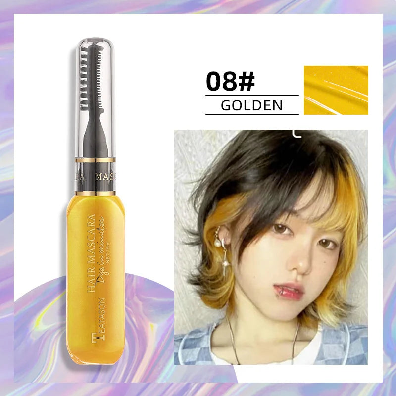 Temporary Hair Color Mascara Wand | 13 Colors, Washable