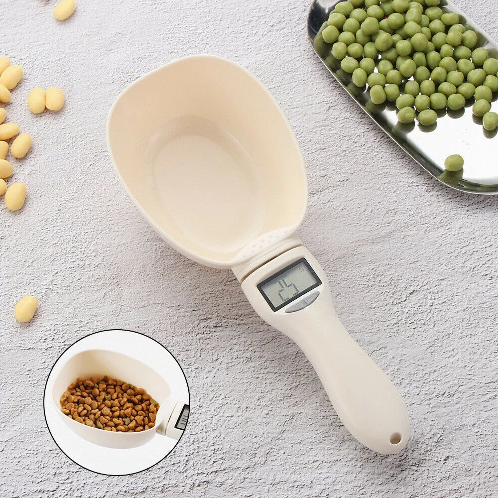 Digital Electronic Measuring Spoon Scale – 4 Units, 800g Capacity, Pet Food & Kitchen Use