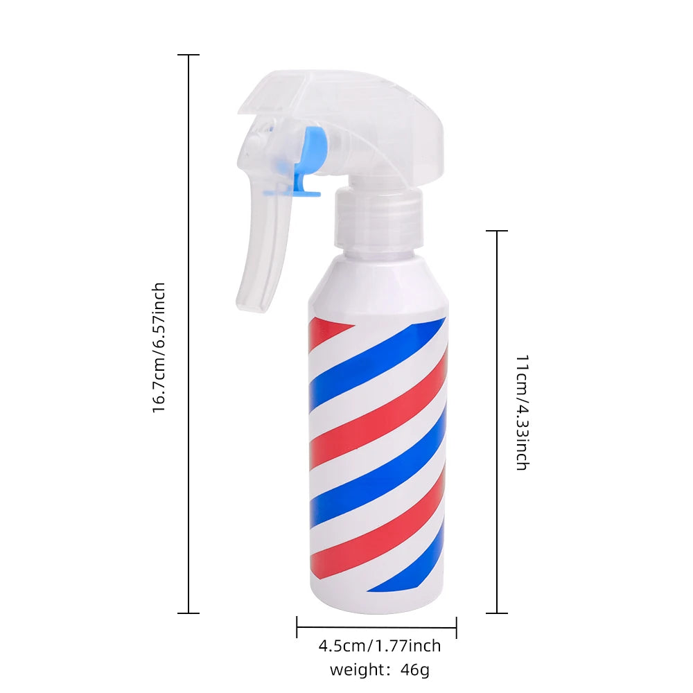 Barber Hair Spray Bottle High Pressure Ultra Fine Continuous Water Salon Refillable Hairdressing Sprayer Barbershop Home Tools Peaceful Pleasures Health and Wellness Striped