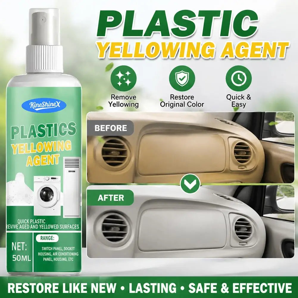 Plastic Remove Yellowing Cleaning Agent - Anti Oxidation for Air Conditioning, Washing Machine Appliances Renovation Peaceful Pleasures Health and Wellness