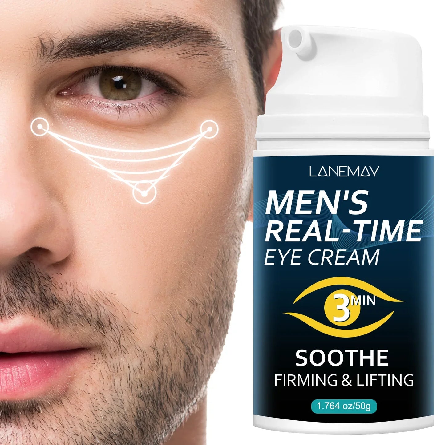 Lanemay Men's Eye Cream – Firming & Moisturizing 50g