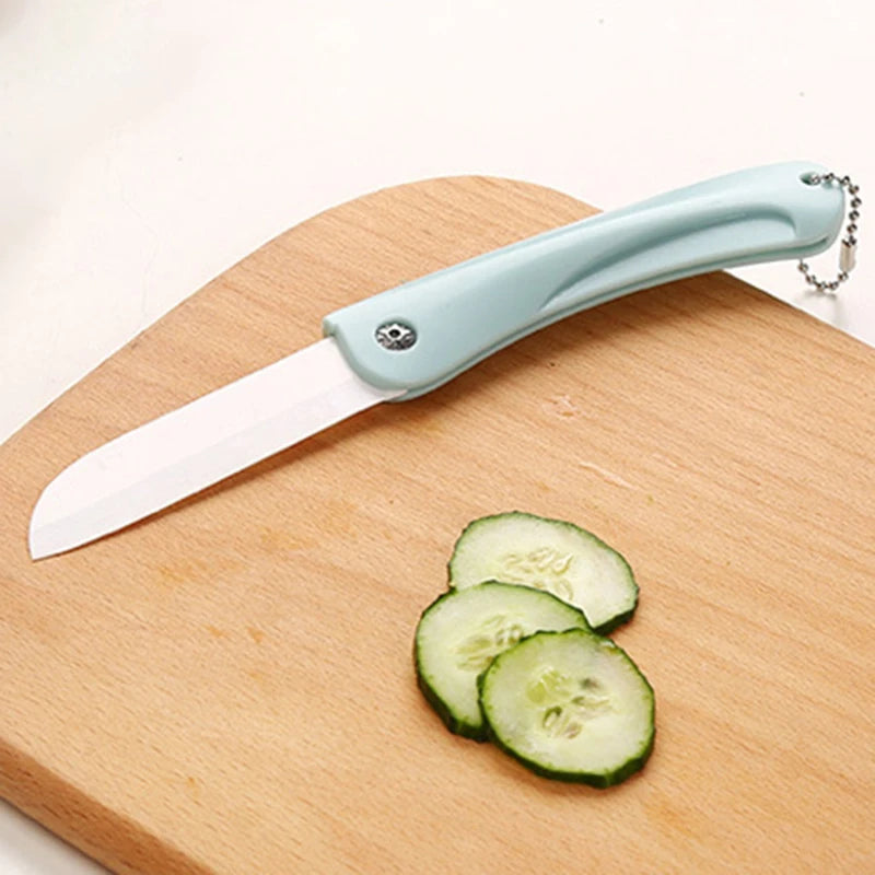 Fruit Knife Portable Folding Ceramic Household Products Mini Convenient Durable And Practical Kitchen Peeling Knife Peaceful Pleasures Health and Wellness