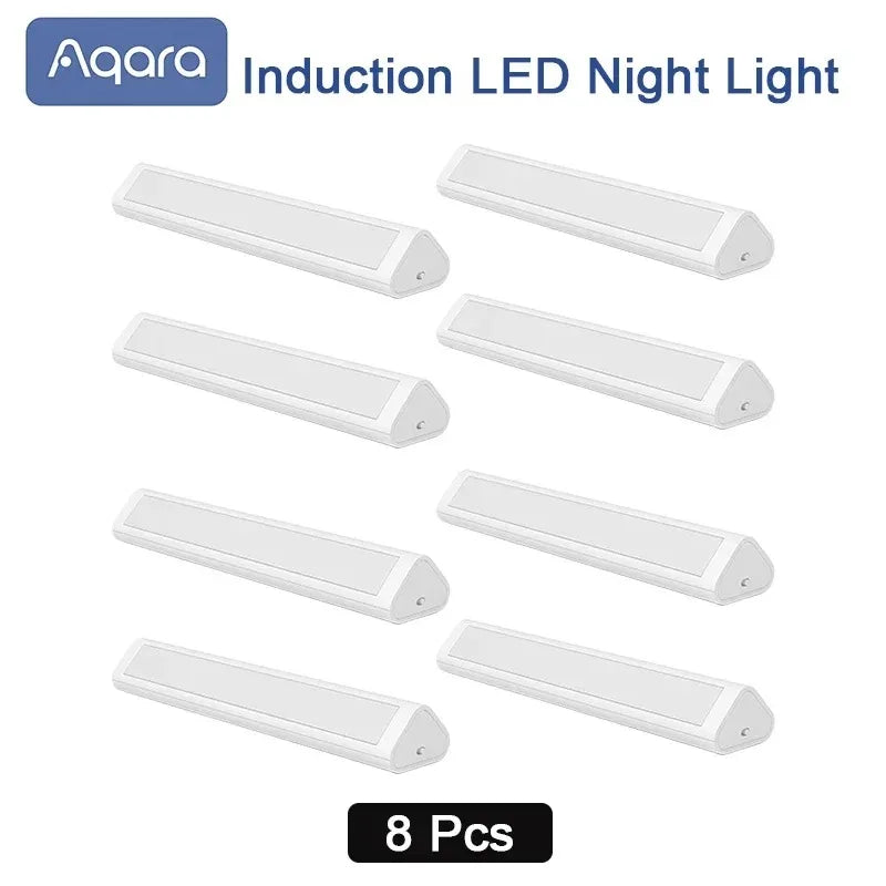 Original Aqara LED Induction Night Light Magetic Design 2Level Brightness Human Body Sensor Smart Home for Bedroom Bedside Peaceful Pleasures Health and Wellness 8ps China Mainland